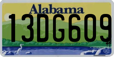 AL license plate 13DG609