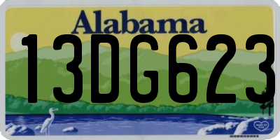 AL license plate 13DG623