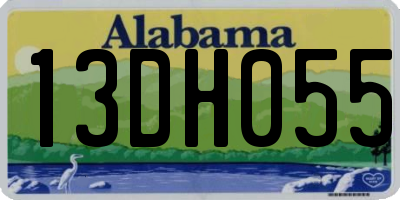 AL license plate 13DH055