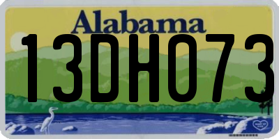 AL license plate 13DH073