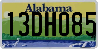 AL license plate 13DH085