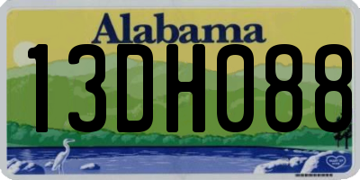 AL license plate 13DH088