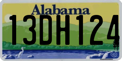 AL license plate 13DH124
