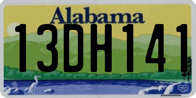 AL license plate 13DH141