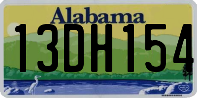 AL license plate 13DH154