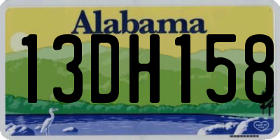 AL license plate 13DH158