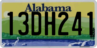 AL license plate 13DH241