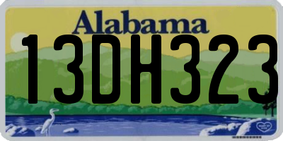 AL license plate 13DH323