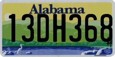 AL license plate 13DH368