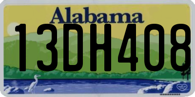 AL license plate 13DH408