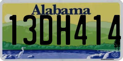 AL license plate 13DH414