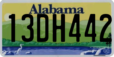 AL license plate 13DH442