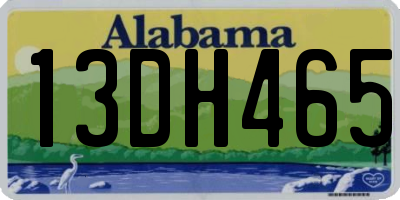 AL license plate 13DH465