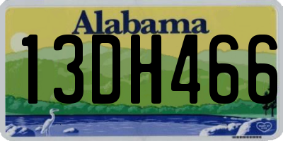 AL license plate 13DH466