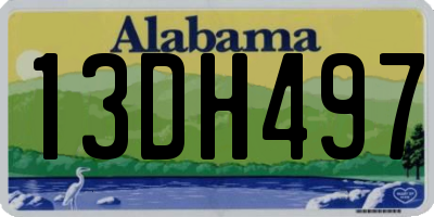 AL license plate 13DH497