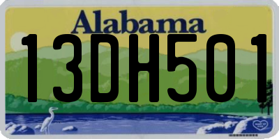 AL license plate 13DH501