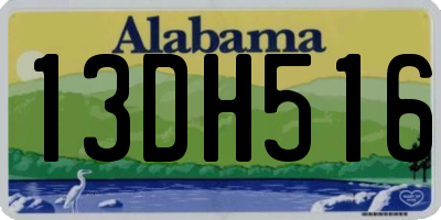 AL license plate 13DH516