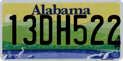 AL license plate 13DH522