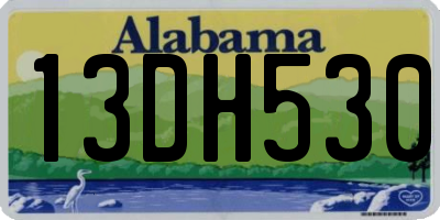AL license plate 13DH530