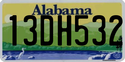 AL license plate 13DH532