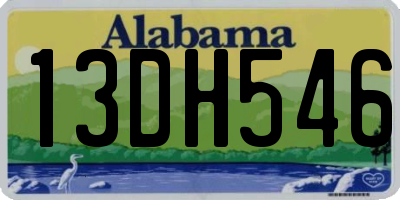 AL license plate 13DH546
