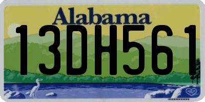 AL license plate 13DH561