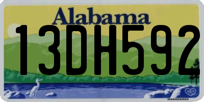 AL license plate 13DH592