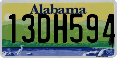 AL license plate 13DH594