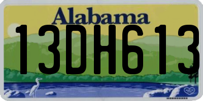 AL license plate 13DH613