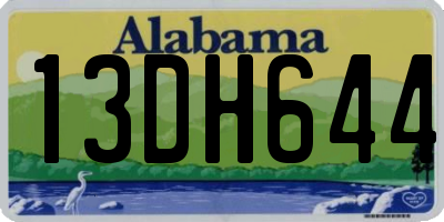 AL license plate 13DH644