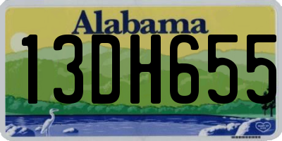 AL license plate 13DH655