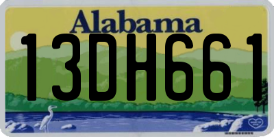 AL license plate 13DH661