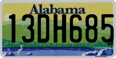AL license plate 13DH685