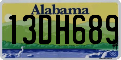 AL license plate 13DH689