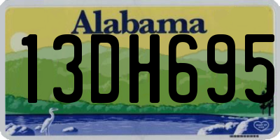 AL license plate 13DH695