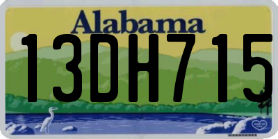 AL license plate 13DH715