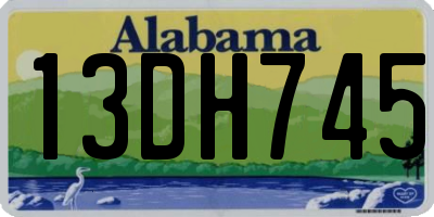 AL license plate 13DH745