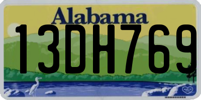AL license plate 13DH769
