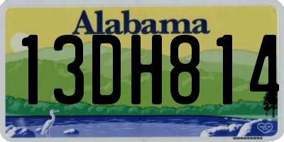 AL license plate 13DH814