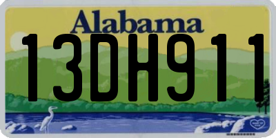 AL license plate 13DH911