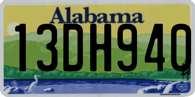 AL license plate 13DH940