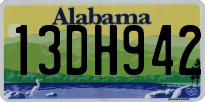 AL license plate 13DH942