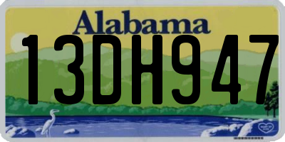 AL license plate 13DH947