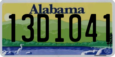 AL license plate 13DI041