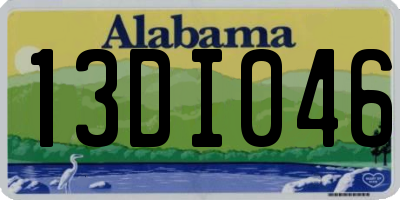 AL license plate 13DI046