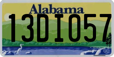 AL license plate 13DI057