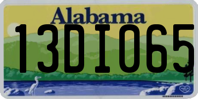 AL license plate 13DI065