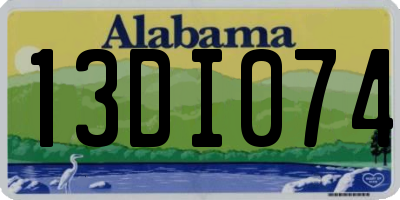 AL license plate 13DI074