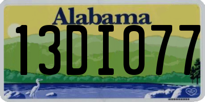 AL license plate 13DI077