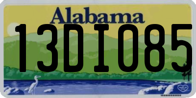 AL license plate 13DI085